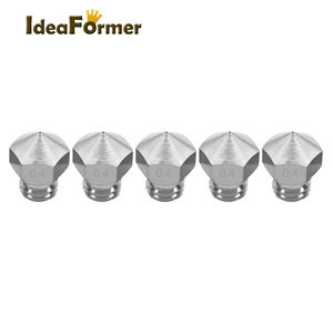 Accesorios para Impresora 3D Ideaformer, <span class=keywords><strong>Boquilla</strong></span> de Alta Velocidad de Acero Inoxidable Plateado <span class=keywords><strong>MK10</strong></span> con Rosca M7 de 0.4/1.75mm - Product Image 2