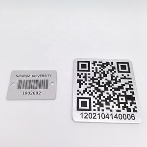 Etiqueta de <span class=keywords><strong>Seguimiento</strong></span> de Activos de Aluminio Personalizada con Código de Barras o Código QR, Impresión de Etiqueta con Código de Barras - Product Image 6