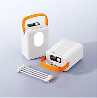 Nouvelle station d'alimentation portable de grande capacité 20000/30000/50000/80000mAh avec lampe de camping LED, charge rapide PD22.5W, batterie externe