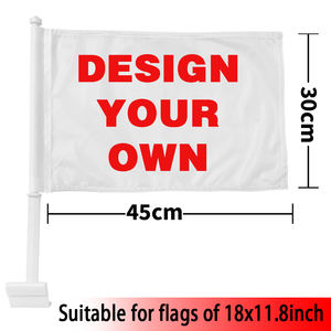 Быстрая доставка за 48 часов, низкая цена, высокое качество: <span class=keywords><strong>20</strong></span>-дюймовый флагшток для автомобильных флагов 12x18 дюймов, легко устанавливается на любой автомобиль. - Product Image 4