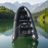 Bateau gonflable rigide en aluminium, 18 pieds, Rhib 560, 10 capacités, Hypalon/PVC, à vendre
