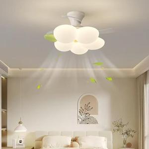 พัดลมเพดานสแตนเลสอัจฉริยะพร้อมไฟ LED ปรับความถี่ได้ให้พลังงานลมสำหรับห้องนั่งเล่นและโรงแรม - Product Image 5