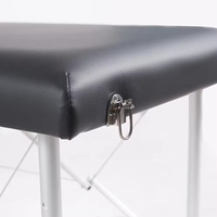 Table de massage professionnelle pliable et portable, lit de massage de spa, 3 sections, aluminium réglable, table de massage de salon de beauté