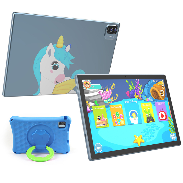 Good Gift 10 Inch Kids Tablet 4GB 64GB Children Pre-Installed Educational APP Android 11 Tablet Pc for Boys Girls