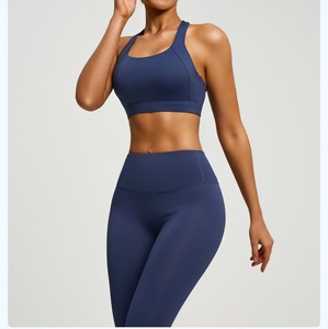 Conjunto Deportivo de 2 Piezas para Mujer, Diseño Personalizado ODM, Alta Calidad, Transpirable, Secado Rápido, Sujetador Deportivo Sólido, Leggings de Yoga con Efecto Levanta Glúteos, Ropa Deportiva - Product Image 5