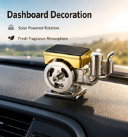 Diffuseur de parfum de luxe en plastique pour tableau de bord de voiture, ornement à évaporation naturelle, parfum longue durée, aucune électricité requise