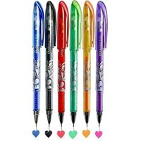 Stylo gel effaçable multicolore G9003 avec gomme, stylo gel personnalisé en gros pour le bureau et l'école