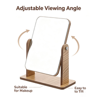 Miroir de maquillage pliable sur pied, coloré et mignon, en promotion