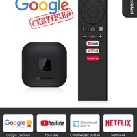 Boîtier TV Android Hakomini Mini certifié Google, vente en gros, Amlogic S905Y2, 2 Go, 8 Go, Quad Core, Smart TV Box, Android TV