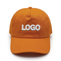 Gorra de Béisbol de Algodón de 5 Paneles, Estilo Casual, Unisex, Ajustable, con Logotipo Bordado Personalizado, de Alta Calidad