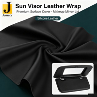 Jemery – Revêtement adhésif en silicone pour pare-soleil de voiture, imperméable, occultant, extensible, alternative au cuir, toucher doux