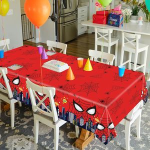 Mantel de fiesta de cumpleaños de araña, cubierta de mesa de papel de película americana desechable de plástico grande Hero para fiesta temática de niños - Product Image 1
