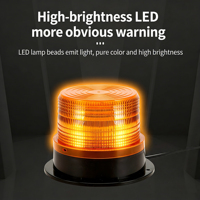 Nuova Luce Stroboscopica LED Ambra, Faro Lampeggiante di Emergenza IP65 Impermeabile 12V 18W Certificato CE/RoHS/ECE R65, 50.000 Ore, Marca MCY