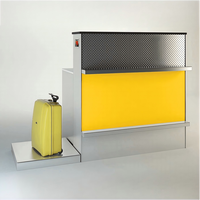 Comptoir de billetterie aéroportuaire multifonctionnel moderne personnalisé, comptoir de check-in, comptoir aéroportuaire, bureau de bagages aéroportuaire