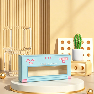 Boîtes en carton <span class=keywords><strong>bleu</strong></span> <span class=keywords><strong>pastel</strong></span> pour console de jeu, idéales pour les cosmétiques mignons, les faux ongles et l'emballage de produits de beauté (commande en gros) - Product Image 2