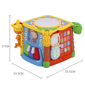 Children Center <strong>Activity</strong> <strong>Cube</strong> With Counting Beads Animal Sounds Cognitive Growth Baby Gift High Quality Material Set - Product Image 4