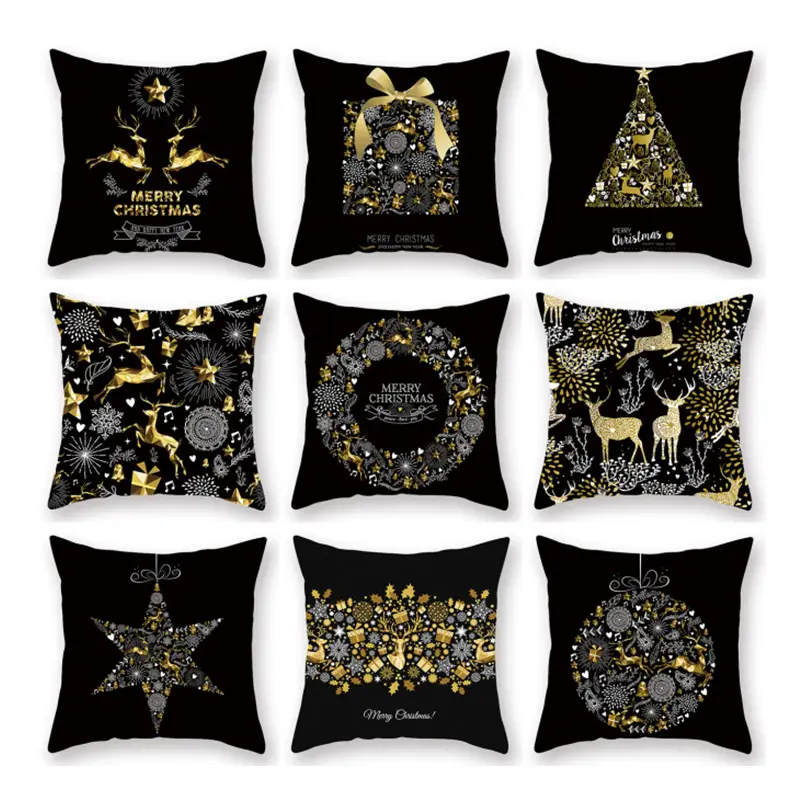 2022 Merry Christmas Decorations For Home 2021 Xmas Christmas Ornaments New Year Gifts 45cm Christmas Cushion Cover Navidad