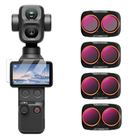 Juego de Filtros Híbridos ND y PL K&F Concept, Resistentes al Agua y a los Arañazos, 2 en 1, ND8/PL, ND16/PL, ND32/PL, ND64/PL, para DJI OSMO Pocket 4 Pro