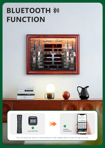 AL-HARAMEEN Mới Mô Hình Nhà Thờ Hồi Giáo Kỹ Thuật Số Azan Đồng Hồ Hồi Giáo Cầu Nguyện Thế Giới Thành Phố Thời Gian Tự Động Đa Chức Năng - Product Image 4