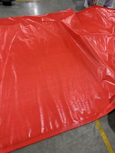 Bâche en PE rouge haute résistance, haute capacité, couleur personnalisée, taille personnalisée, résistante aux UV, imperméable, rouleau de bâche - Product Image 5