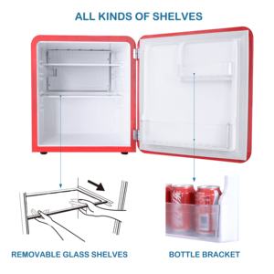 ตู้เย็นมินิแบบตั้งโต๊ะ ดีไซน์ใหม่ สำหรับบาร์ โรงแรม บ้าน พร้อมคอมเพรสเซอร์ ได้รับมาตรฐาน CE, EMC, RoHS, GS - Product Image 4