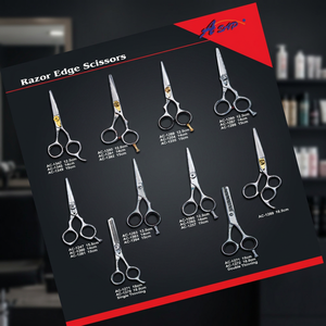 Ciseaux de coiffure professionnels ASAP de 6 pouces, haute qualité, avec vis réglable, ensemble de ciseaux de coiffure, lame pointue longue - Product Image 3