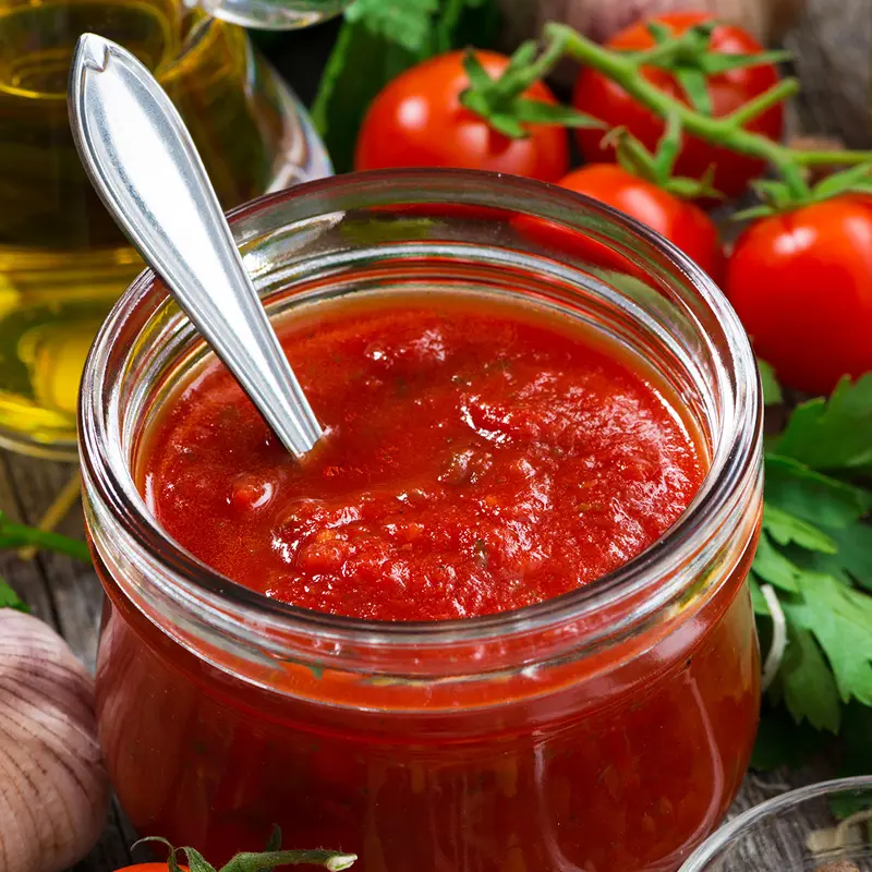 Tomates hachées La Doria italienne de qualité supérieure, 100%, en bouteille de verre, 12x690g, traitement d'échange pour l'exportation