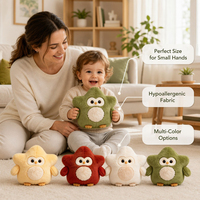 Peluche hibou en forme d'étoile Kawaii avec tissu ultra doux pour la décoration de la chambre d'enfant, cadeau d'anniversaire