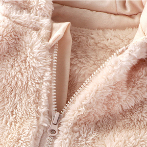 Mono de Felpa para Bebé al por Mayor de Fábrica/OEM, Mono con Capucha de Oso Cálido para Otoño e Invierno con Forro Polar, Diseño de Personajes, <span class=keywords><strong>Pijama</strong></span> Unisex - Product Image 4