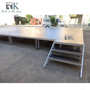 Événement de plate-forme de l'étape extérieure 4ft * 8ft installent rapidement quatre étapes de jambes - Product Image 4