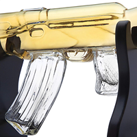 Chine fabricant longue et mince pistolet wisky vodka bouteille en verre 33cl 250ml 500ml 750 ml pour liqueur avec bouchon
