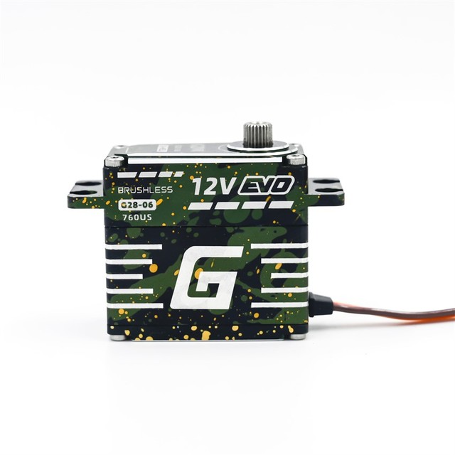 GDW G28-06-12V 28KG High Speed Brushless Motor 12V RC Airplane Parts Helicopter Digital Narrow Frequency Steering Gear Metal No