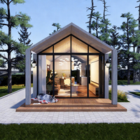 Maison préfabriquée de luxe moderne et portable de 20 pieds en structure d'acier étanche, personnalisable, avec 2 chambres, autres maisons préfabriquées
