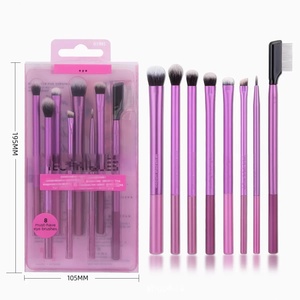 Ensemble de 8 pinceaux de <span class=keywords><strong>maquillage</strong></span> professionnels de précision pour les yeux, marque privée Real Technique 1991, pour les fards à paupières et les cils - Product Image 5