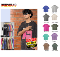 T-shirt Oversize da Uomo 280g 100% Cotone, Grafica Retrò Viola, Motivo Personalizzato, Vestibilità Ampia, Nero Lavato, Stile Streetwear