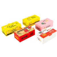 Baratija desechable Kfc para envolver comida rápida, embalaje de comida rápida, caja de papel para guardar pollo fritado con ventilación