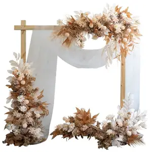 婚礼拱门鲜花套装5套婚礼仪式和接待背景装饰用人造花赃物