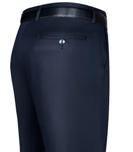 OEM toptan boş ofis haki erkek Golf pantolon siyah pamuk Spandex resmi erkekler için takım elbise pantolon