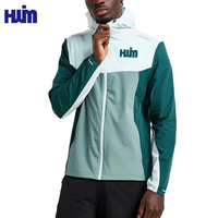 Vestes de vol professionnelles personnalisées pour hommes pour le jogging de remise en forme avec poches zippées coupe-vent réfléchissant imperméable à capuche