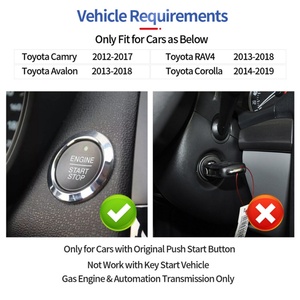 ชุดสตาร์ทเครื่องยนต์แบบไร้สาย Can Bus สำหรับ Toyota Camry ปี 2014-2017 แบบเสียบใช้งานได้ทันที พร้อมปุ่มสตาร์ท สำหรับรถยนต์เบนซินเท่านั้น - Product Image 6