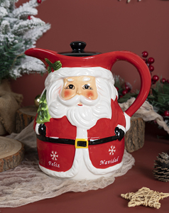 Happygo giáng sinh gốm <span class=keywords><strong>Set</strong></span> với sữa Jug và ly trà lý tưởng Phụ kiện cho một hoàn chỉnh Xmas Bộ đồ ăn Bộ sưu tập - Product Image 3