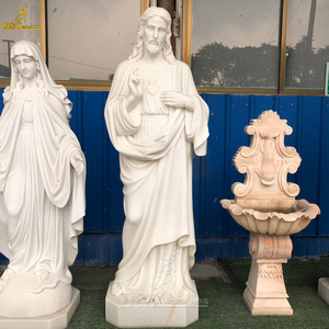 Đá Cẩm Thạch Trắng Chúa Giêsu Tượng Tôn Giáo Trái Tim Thiêng Liêng Của Chúa Giêsu - Product Image 2