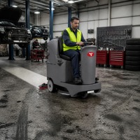 Nettoyeur de sols industriel CleanHorse X4, 580 mm, 24 V, 100 Ah, électrique, robuste, compact