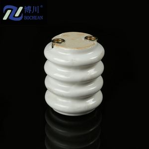 Aislador de piezas de cerámica de esteatita esmaltada resistente al calor personalizado - Product Image 1