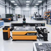 Routeur CNC industriel CA-1530 avec 4ème axe rotatif externe, machine de sculpture sur bois, graveur 3D cylindrique pour atelier de travail du bois