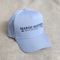 Venta Directa de Fábrica, Gorras de Golf Deportivas de 5 Paneles, Ligeras, de Poliéster, con Logotipo Bordado Personalizado, Perforadas con Corte Láser