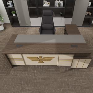 Escritorio Ejecutivo Moderno de Madera en Forma de L, Diseño Modular Extensible para Uso de CEO/<span class=keywords><strong>Director</strong></span>/Gerente - Product Image 5