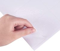 Hojas de Etiquetas Adhesivas de Vinilo y Papel Precortadas, 210x297mm, Blancas, para Rascar, para Impresoras de Inyección de Tinta