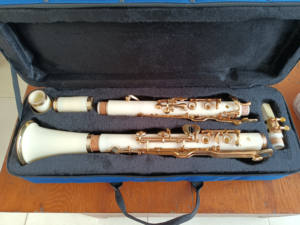 <span class=keywords><strong>Clarinete</strong></span> de plástico tono G alemán <span class=keywords><strong>clarinete</strong></span> niquelado <span class=keywords><strong>clarinete</strong></span> de 18 teclas adecuado para principiantes aceptar personalizar - Product Image 5