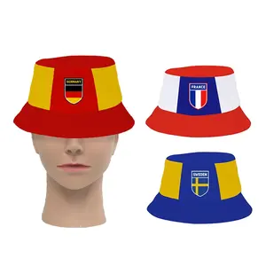 공장 맞춤형 축구 팬 모자 독일 프랑스 스위스 스웨덴 모자 국기 국가 모자